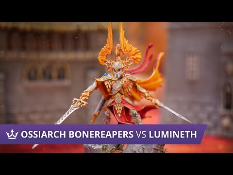 Ossiarch Bonereapers vs Lumineth Realmlords - Age of Sigmar 3.0 Battle Report
