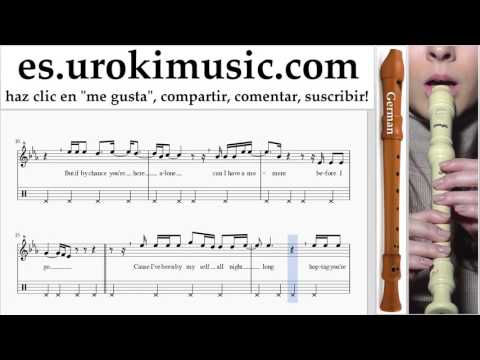 Como Tocar flauta dulce G. Adele - When We Were Young Tablatura Parte#2 um-i927