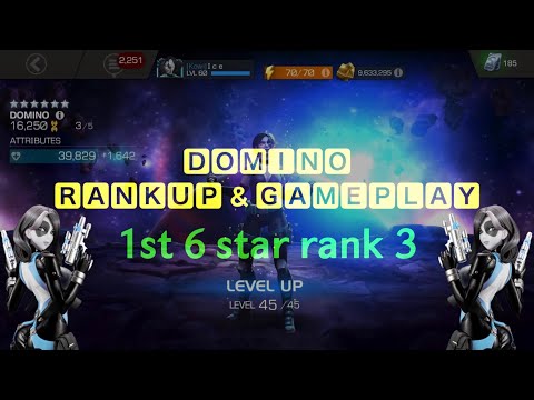 Domino 6 Star Rank 3 GamePlay - My first 6 star rank 3- Marvel Contest of Champions