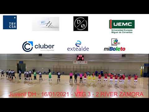Juvenil DH         VTG 3-2 River Zamora-16/01/2021 (resumen)