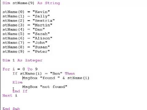 1 Introduction to Programming with VBA The Integrated Development Environment