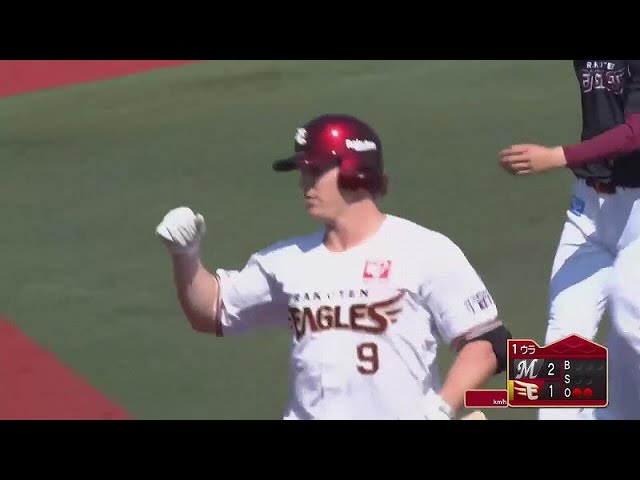 【ファーム】イーグルス・ディクソン 来日第2号はマリーンズ・佐々木朗からのバックスクリーン弾!! 2021/4/20 E-M(ファーム)