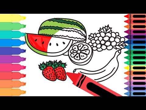 How to Draw Fruit - Learn Drawing for Kids Art Colours for Kids | Tanimated Toys