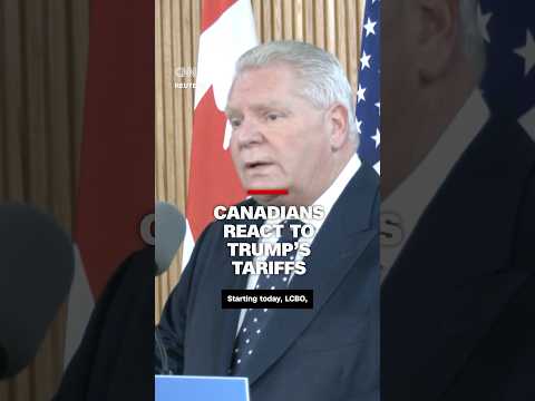 Canadians react to Trump's tariffs ￼