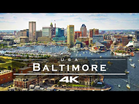 Baltimore - USA 🇺🇸 - by drone [4K]