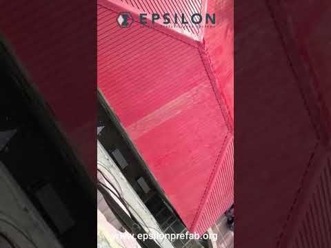 Steel rectangular roof top structures, for school