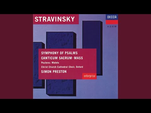 Stravinsky: Mass - 4. Sanctus