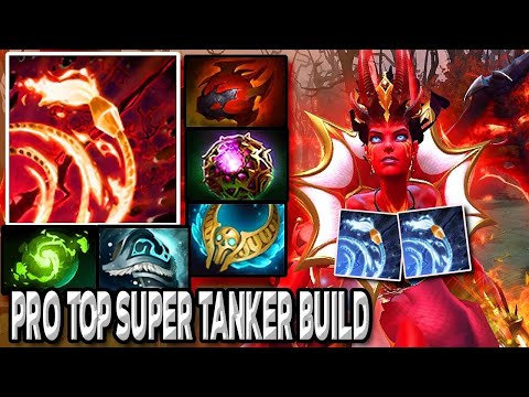 PRO TOP SUPER TANKER BUILD - [ Queen of Pain ] - Pro Mid GAMEPLAY