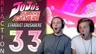SOS Bros React - JoJo's Bizarre Adventure Part 3 Episode 33 - Kid Jotaro is a Badass!!