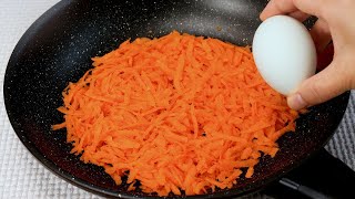 1 carrot with 1 egg! your kids will be asking for this for breakfast everyday