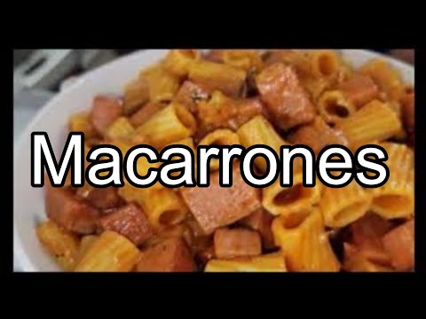 Macarrones con Jamonilla- Receta rápida de preparar/ Anamaris Meléndez