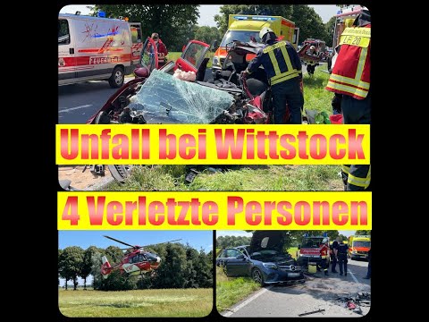 Gefährlicher Reiseverkehr zur Ostsee: Schwerer Frontalcrash auf Landesstraße 19 bei Wittstock/Dosse
