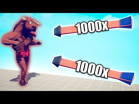 MINOTAUR vs 1000x OVERPOWERED UNITS - TABS | Totally Accurate Battle Simulator 2025