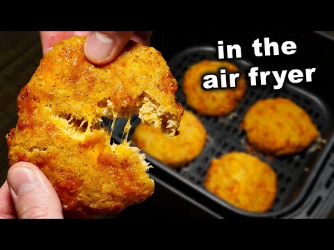 Air Fryer Chicken Patties - Easy & Cheesy Recipe!