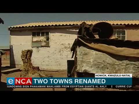 Two South African towns renamed