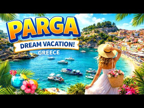 Exploring a Stunning Greek Riviera Town | Parga  4K Travel | Walk & Aerial Views