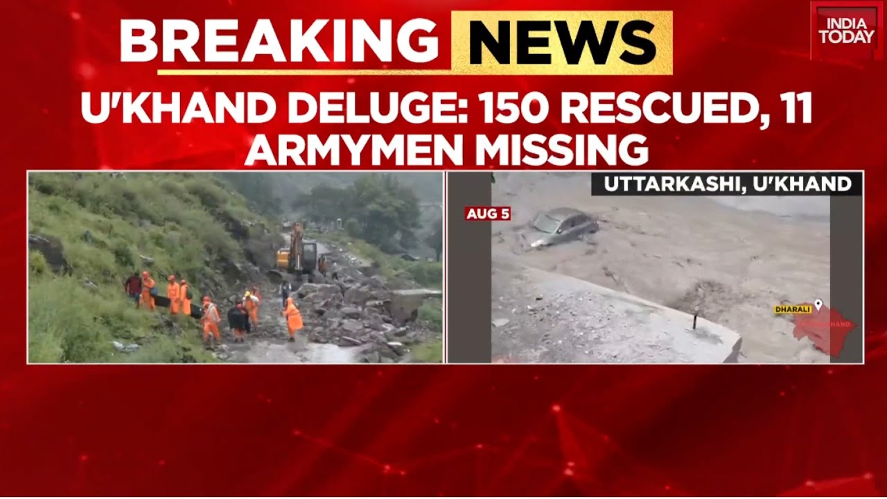 Uttarkashi Floods: 150 Rescued, 11 Army Troops Missing, 4 Dead; Eco-Sensitive Zone Impact
