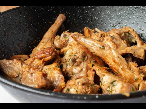 With this recipe CONEJO AL AJILLO, YOU WILL SUCK YOUR FINGERS! Rabbit with garlic | Spanish Kitchen