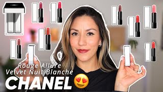 Nuevos Lipsticks! CHANEL ROUGE ALLURE VELVET NUIT BLANCHE | La mejor formula del mundo? 🤭