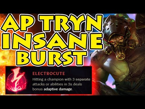 EXTREME BURST FROM LV1: NEW RUNES MADE AP TRYN SO STRONG - Tryndamere vs Riven [Patch 7.22]