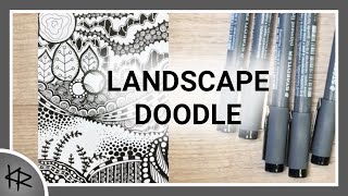 Doodle Art Ink Drawing - zentangle inspired 3