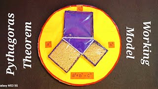 Pythagoras theorem working model | maths working model | maths project | Math Exhibition model