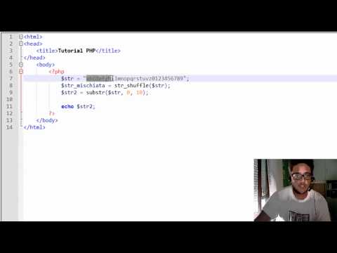 PHP 15 Funzioni stringhe str shuffle substr strlen