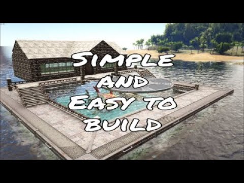 Simple metal ocean platform water base/pen building tutorial