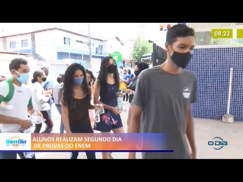 Candidatos realizam segundo dia de provas do Enem 25 01 2021