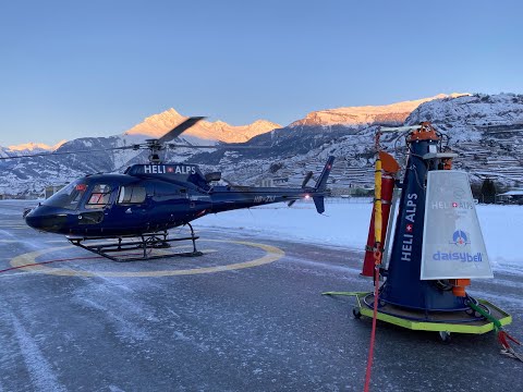 Minage par HELI-ALPS avec Daisybell - Crans Montana - 28 février 2020