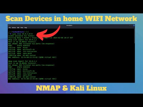 How to Scan Devices in your home WIFI Network with NMAP & Kali Linux