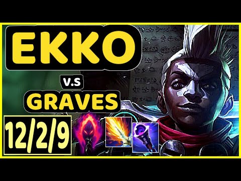 ALBETRAYBER (EKKO) vs GRAVES - 12/2/9 KDA JUNGLE GAMEPLAY - EUW Ranked DIAMOND