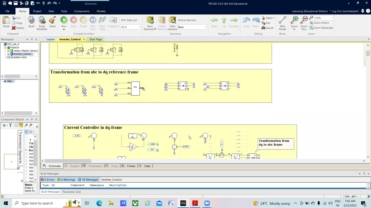 Experiment 5 (Modelling of inverter control scheme in PSCAD)