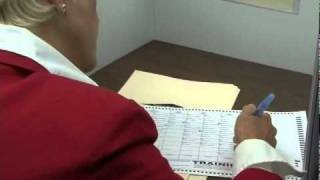 Using the new Optical Scan Voting Machines
