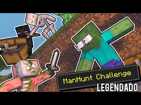 Escola de Monstros: Speedrunner vs 7 monstros - Minecraft animations [Legendado PT-BR]