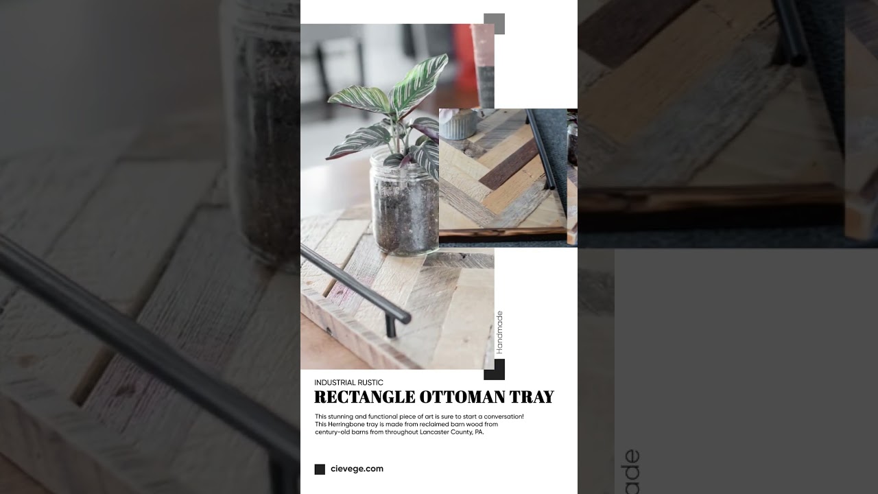 Ottoman Tray | Rectangle #tray #trays #decor #homedecor #moderntray #decorativetrays #fyp #ceivege