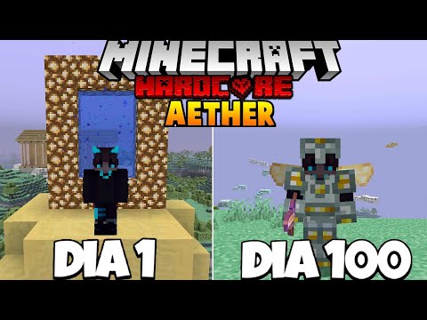 GABOGAMES - I SURVIVED 100 Days in the AETHER in Minecraft Hardcore 1.20