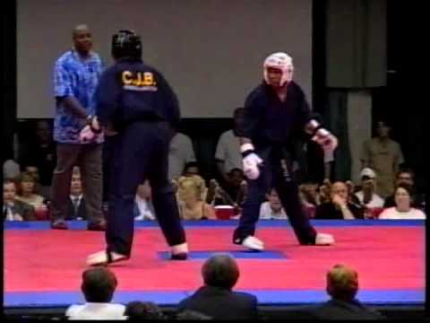 Damon Gilbert vs Jason Tankson Bourelly 2003 Bluegrass Nationals Karate Tournament
