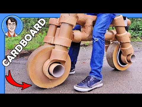 Engineer Demonstrates How Far You Can Ride On A Cardboard Bike