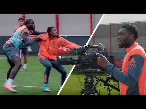 Phonzy on camera, while Upa & Olise have a private battle 🎥👀 | Best of Training September