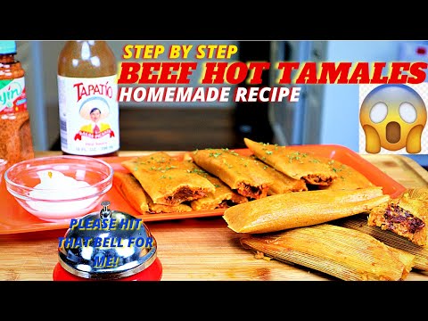 TAMALES STEP BY STEP RECIPE|HOWTO MAKE BEEF HOT...