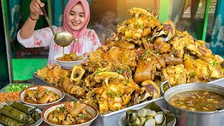BELUM BUKA SUDAH DIKEPUNG WARGA! Porsi Kikil Segede Gajah Kimplah-Kimplah, 1 Kwintal Ludes Sekejap!