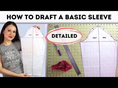 How to draft a basic sleeve block? DETAILED tutorial and explanation