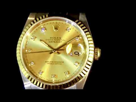 Men's 18k Yellow Gold/Stainless Steel Rolex Datejust Automatic Wristwatch