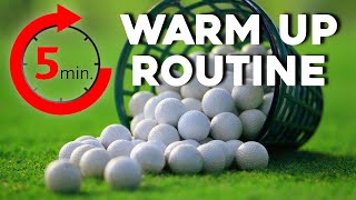 How to warm up before PLAYING GOLF | 5 minute session