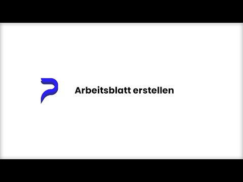 Arbeitsblatt erstellen