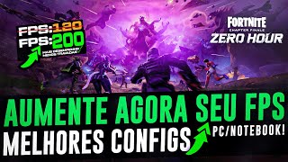 COMO AUMENTAR O FPS NO FORTNITE 2026 ! MELHORES CONFIGURAÇÕES PARA MAIS DESEMPENHO PC FRACO