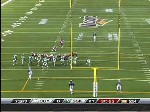 CFL Calgary 14, Saskatchewan 30 - November 7, 2009