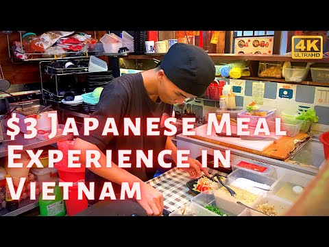 $ 3 dólares Experiência em restaurante de refeição japonesa na cidade de Ho Chi Minh Saigon Vietnã