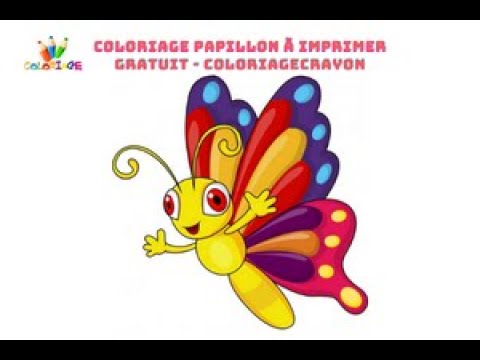 Coloriage papillon à imprimer gratuit - Coloriagecrayon